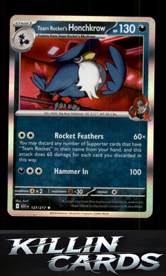 Team Rocket's Honchkrow (Team Rocket) 127/217 Pokemon Rare ME: Ascended Heroes C