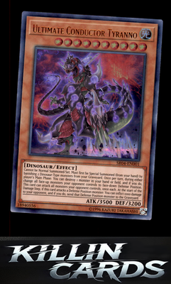Ultimate Conductor Tyranno SR04-EN001 YuGiOh Ultra Rare Structure Deck: Dinosmas