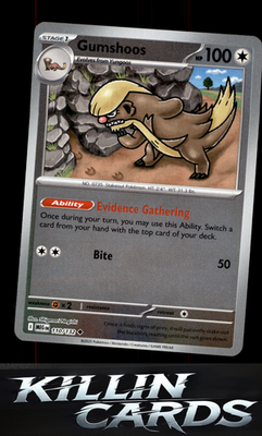 Reverse Holofoil Gumshoos - 110/132 110/132 Pokemon Uncommon ME01: Mega Evolutio