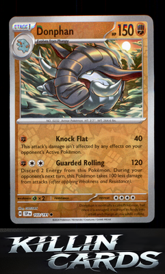 Reverse Holofoil Donphan 103/191 Pokemon Common SV08: Surging Sparks Card NM