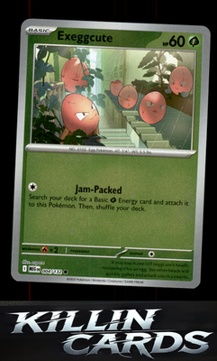 Reverse Holofoil Exeggcute 004/132 Pokemon Common ME01: Mega Evolution Card NM