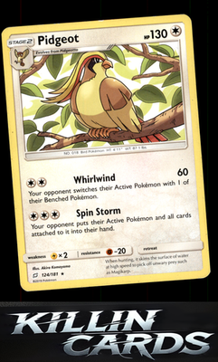 Pidgeot 124/181 Pokemon Rare SM - Team Up Card LP