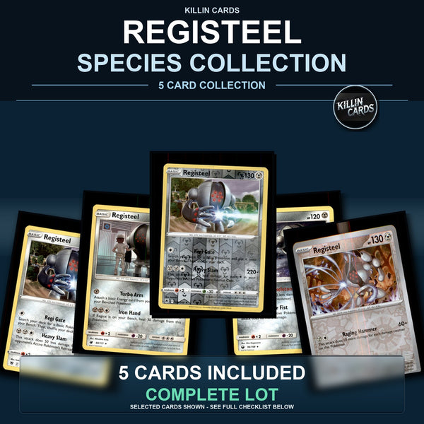 Pokemon TCG Registeel Species Collection 5 Different Cards