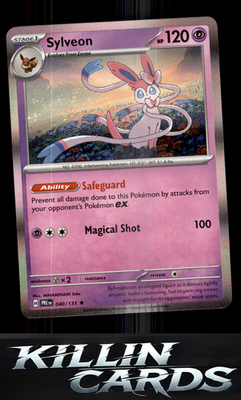 Sylveon 040/131 Pokemon Rare SV: Prismatic Evolutions Card NM