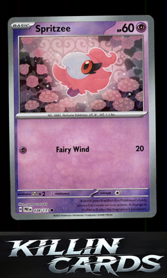 Spritzee (Poke Ball Pattern) 038/131 Pokemon Common SV: Prismatic Evolutions Car