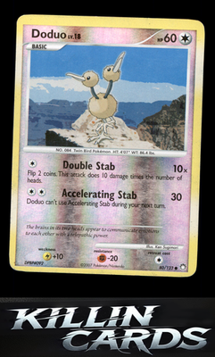 Reverse Holofoil Doduo 80/123 Pokemon Common Mysterious Treasures Card MP
