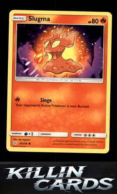 Slugma 26/236 Pokemon Common SM - Cosmic Eclipse Card NM