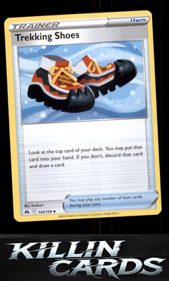 Trekking Shoes 145/159 Pokemon Uncommon SWSH: Crown Zenith Card NM