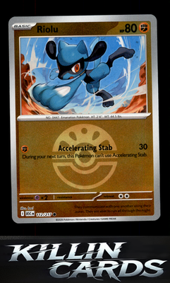 Reverse Holofoil Riolu (Friend Ball) 112/217 Pokemon Common ME: Ascended Heroes
