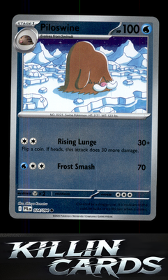 Piloswine 024/094 Pokemon Common ME02: Phantasmal Flames Card NM