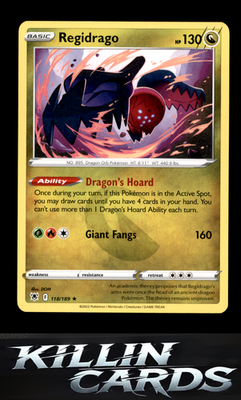 Regidrago 118/189 Pokemon Rare SWSH10: Astral Radiance Card LP