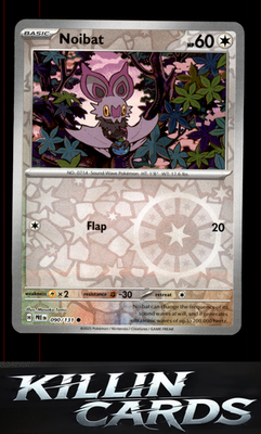 Reverse Holofoil Noibat 090/131 Pokemon Common SV: Prismatic Evolutions Card NM