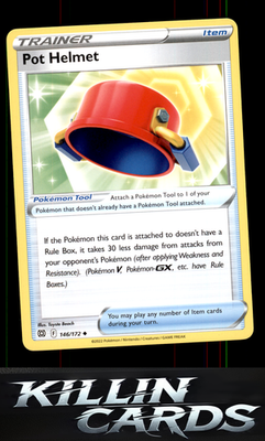 Pot Helmet 146/172 Pokemon Uncommon SWSH09: Brilliant Stars Card NM