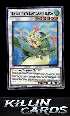 Daigusto Laplampilica DAMA-EN040 YuGiOh Super Rare Dawn of Majesty Card NM