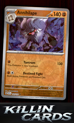 Reverse Holofoil Annihilape 100/191 Pokemon Uncommon SV08: Surging Sparks Card N