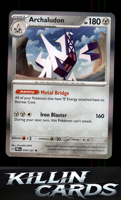 Archaludon 070/131 Pokemon Rare SV: Prismatic Evolutions Card NM