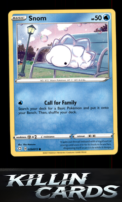 Snom 029/072 Pokemon Common Shining Fates Card NM