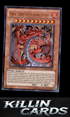 1st Edition Uria, Lord of Searing Flames LC02-EN001 YuGiOh Ultra Rare Legendary