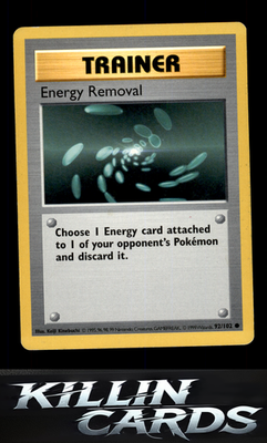 Energy Removal 092/102 Pokemon Common Base Set (Shadowless) Card LP