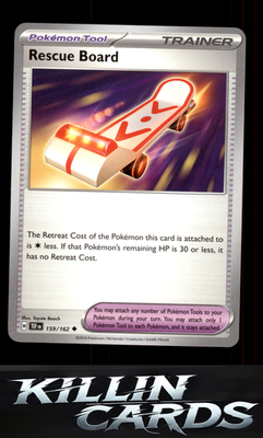 Rescue Board 159/162 Pokemon Uncommon SV05: Temporal Forces Card NM