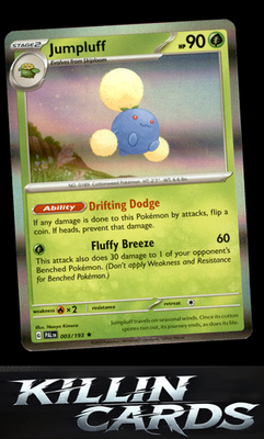 Jumpluff 003/193 Pokemon Rare SV02: Paldea Evolved Card NM