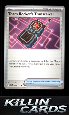 Team Rocket's Transceiver - 209/217 209/217 Pokemon Uncommon ME: Ascended Heroes