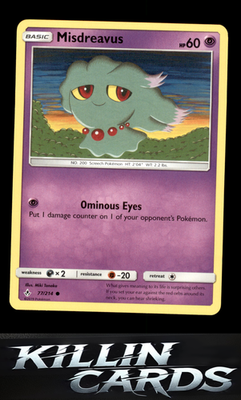 Misdreavus 77/214 Pokemon Common SM - Unbroken Bonds Card NM