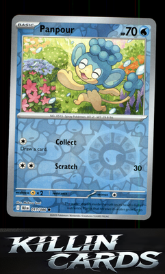 Reverse Holofoil Panpour 017/086 Pokemon Common SV: Black Bolt Card NM