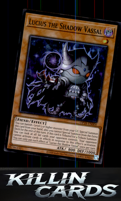 Lucius the Shadow Vassal OP28-EN004 YuGiOh Super Rare OTS Tournament Pack 28 Car