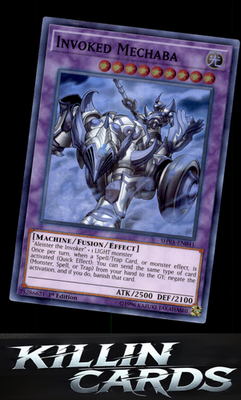 1st Edition Invoked Mechaba SHVA-EN041 YuGiOh Super Rare Shadows in Valhalla Car