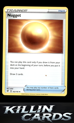 Nugget 162/192 Pokemon Uncommon SWSH02: Rebel Clash Card NM