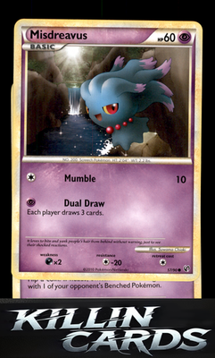 Misdreavus 57/90 Pokemon Common Undaunted Card LP