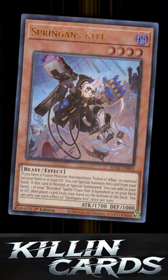 1st Edition Springans Kitt SDAZ-EN002 YuGiOh Ultra Rare Structure Deck: Albaz St