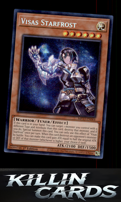 1st Edition Visas Starfrost MP23-EN064 YuGiOh Prismatic Secret Rare 25th Anniver