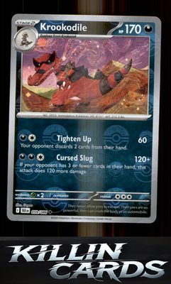 Reverse Holofoil Krookodile 059/086 Pokemon Uncommon SV: Black Bolt Card NM
