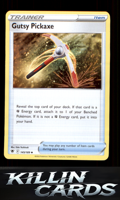 Gutsy Pickaxe 145/189 Pokemon Uncommon SWSH10: Astral Radiance Card NM