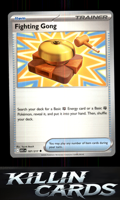 Fighting Gong 187/217 Pokemon Uncommon ME: Ascended Heroes Card NM