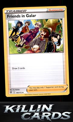 Friends in Galar 140/172 Pokemon Uncommon SWSH09: Brilliant Stars Card NM