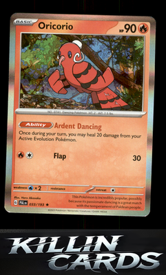 Oricorio 033/193 Pokemon Rare SV02: Paldea Evolved Card NM