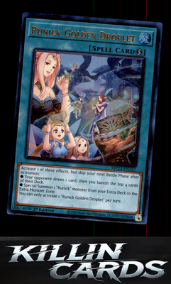 1st Edition Runick Golden Droplet MP23-EN247 YuGiOh Ultra Rare 25th Anniversary