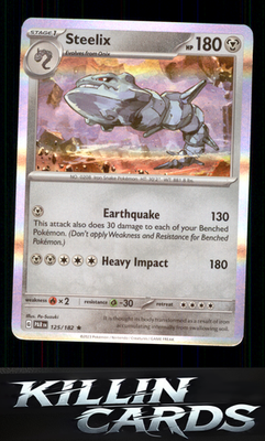 Steelix - 125/182 125/182 Pokemon Rare SV04: Paradox Rift Card NM