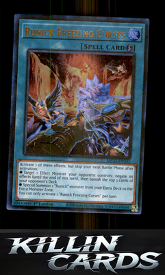 1st Edition Runick Freezing Curses MP23-EN245 YuGiOh Ultra Rare 25th Anniversary
