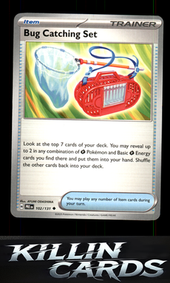Bug Catching Set 102/131 Pokemon Uncommon SV: Prismatic Evolutions Card NM