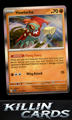 Hawlucha 118/198 Pokemon Rare SV01: Scarlet & Violet Base Set Card NM