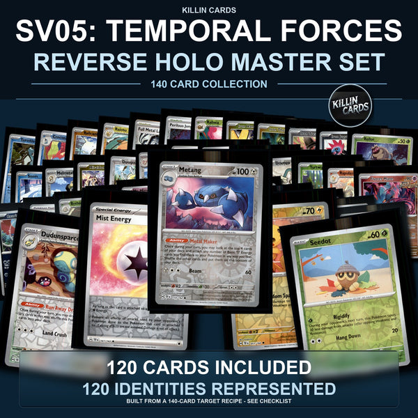 Pokemon TCG SV05: Temporal Forces Reverse Holo Master Set 120 Reverse Holo Card