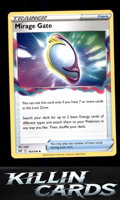 Mirage Gate 163/196 Pokemon Uncommon SWSH11: Lost Origin Card NM