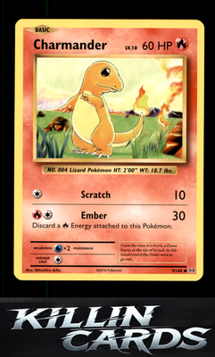Charmander 9/108 Pokemon Common XY - Evolutions Card NM