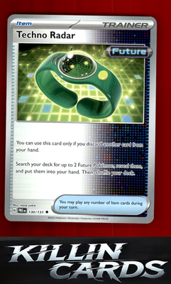 Techno Radar 130/131 Pokemon Uncommon SV: Prismatic Evolutions Card NM
