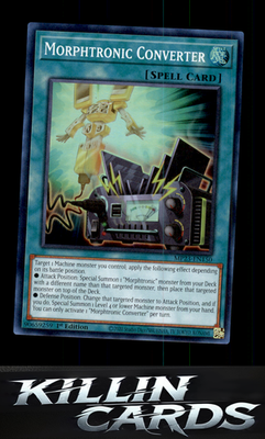 1st Edition Morphtronic Converter MP23-EN150 YuGiOh Super Rare 25th Anniversary