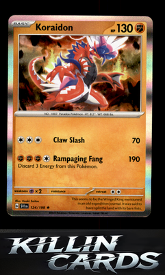 Koraidon 124/198 Pokemon Rare SV01: Scarlet & Violet Base Set Card NM